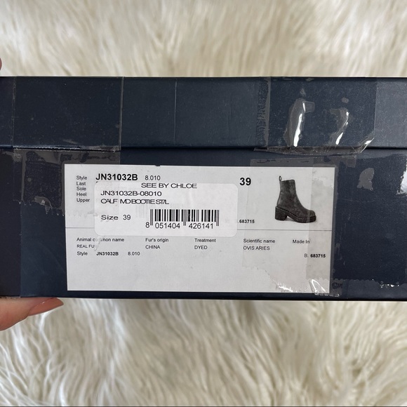 JIL SANDER Leather Chunky Platform Heel Boots Size 39 (8) NWT - Picture 7 of 8